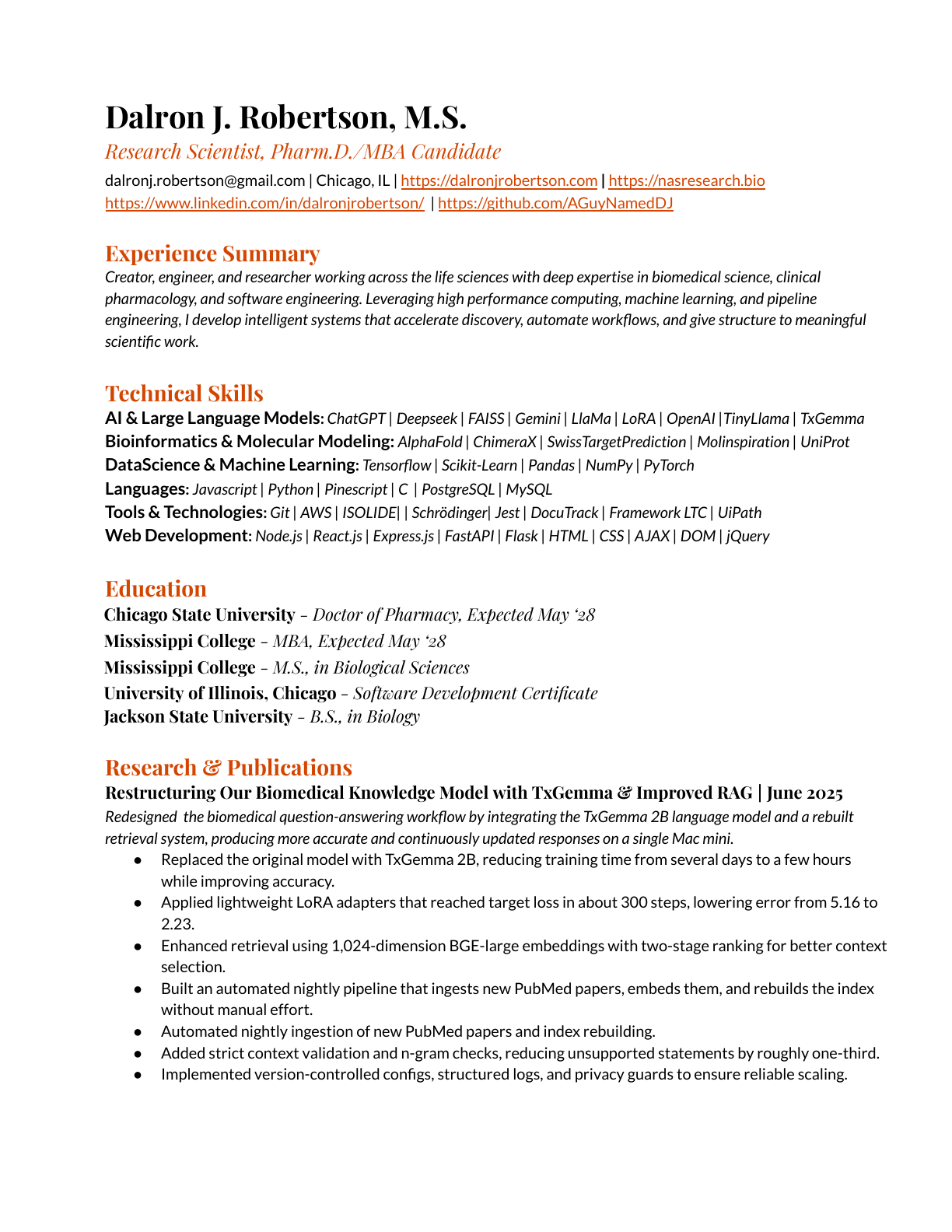 Curriculum Vitae preview