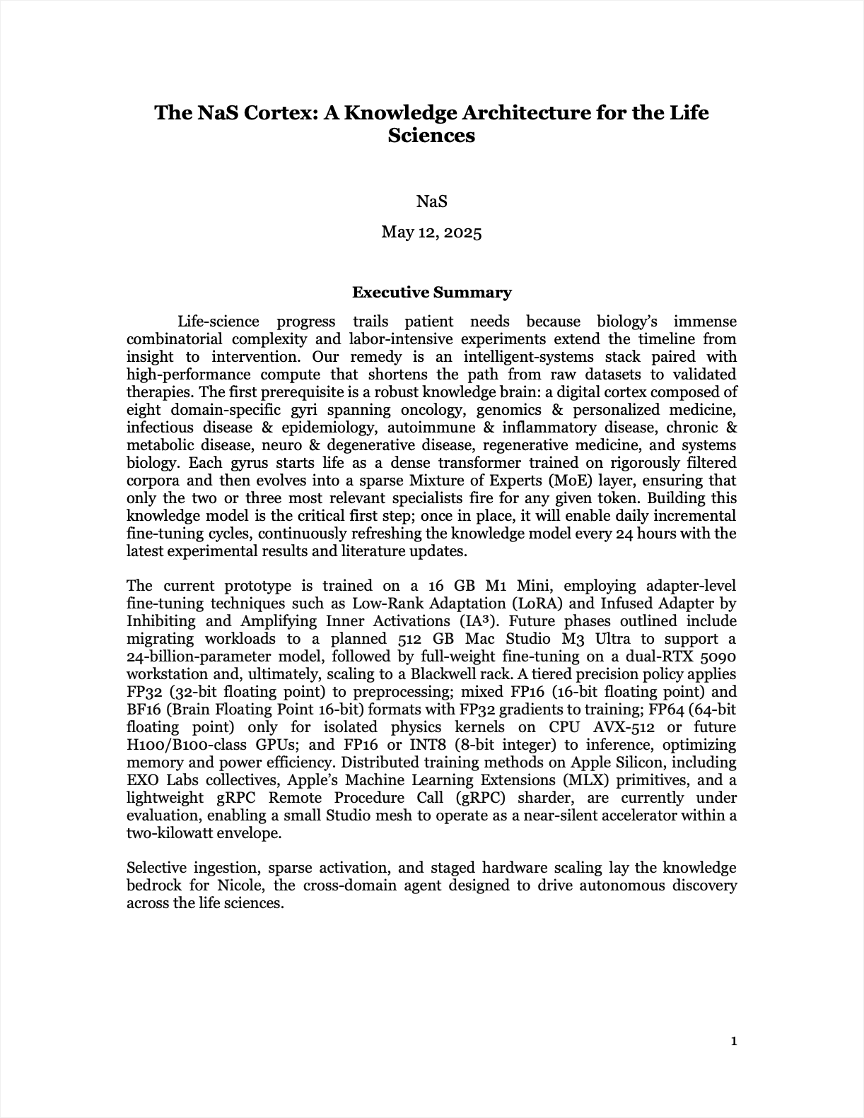 Foundational paper