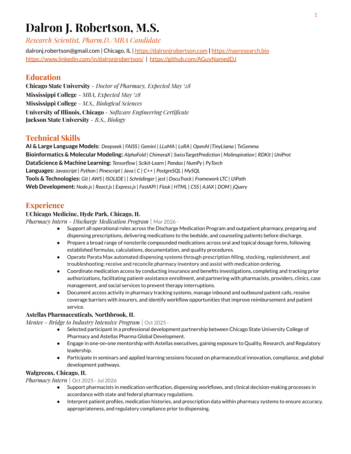 Résumé preview