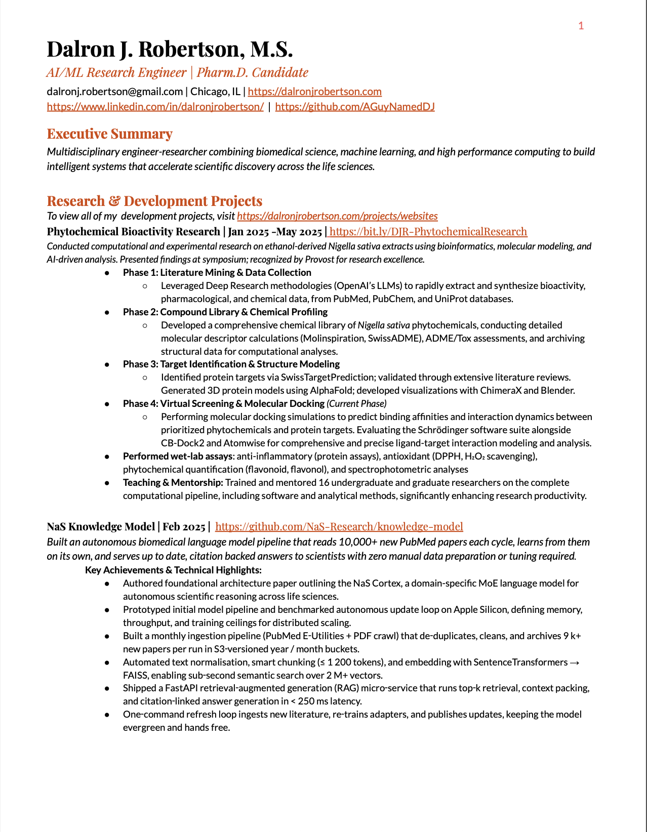 Résumé Preview